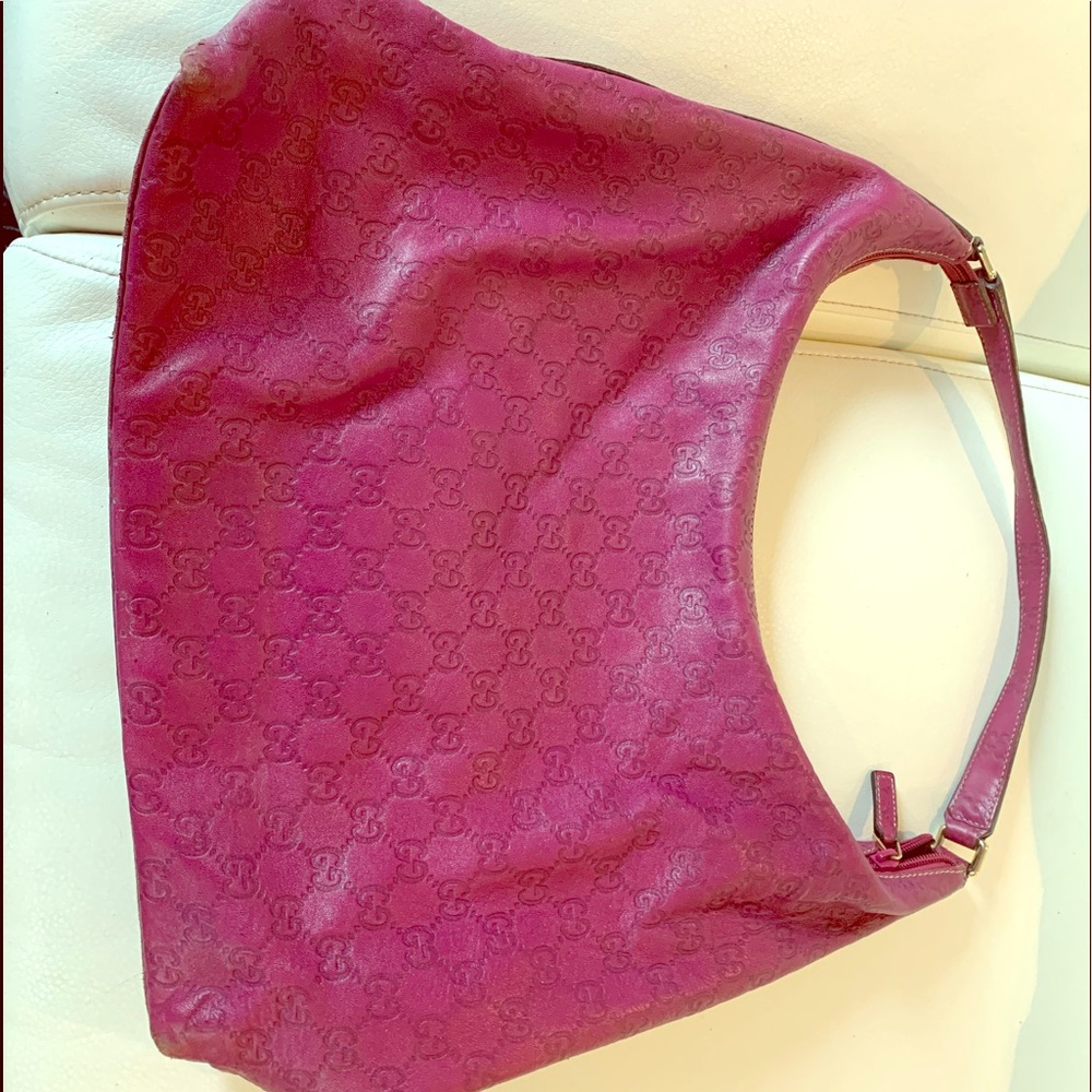 Fuschia Gucci Hobo Bag w Dust Bag